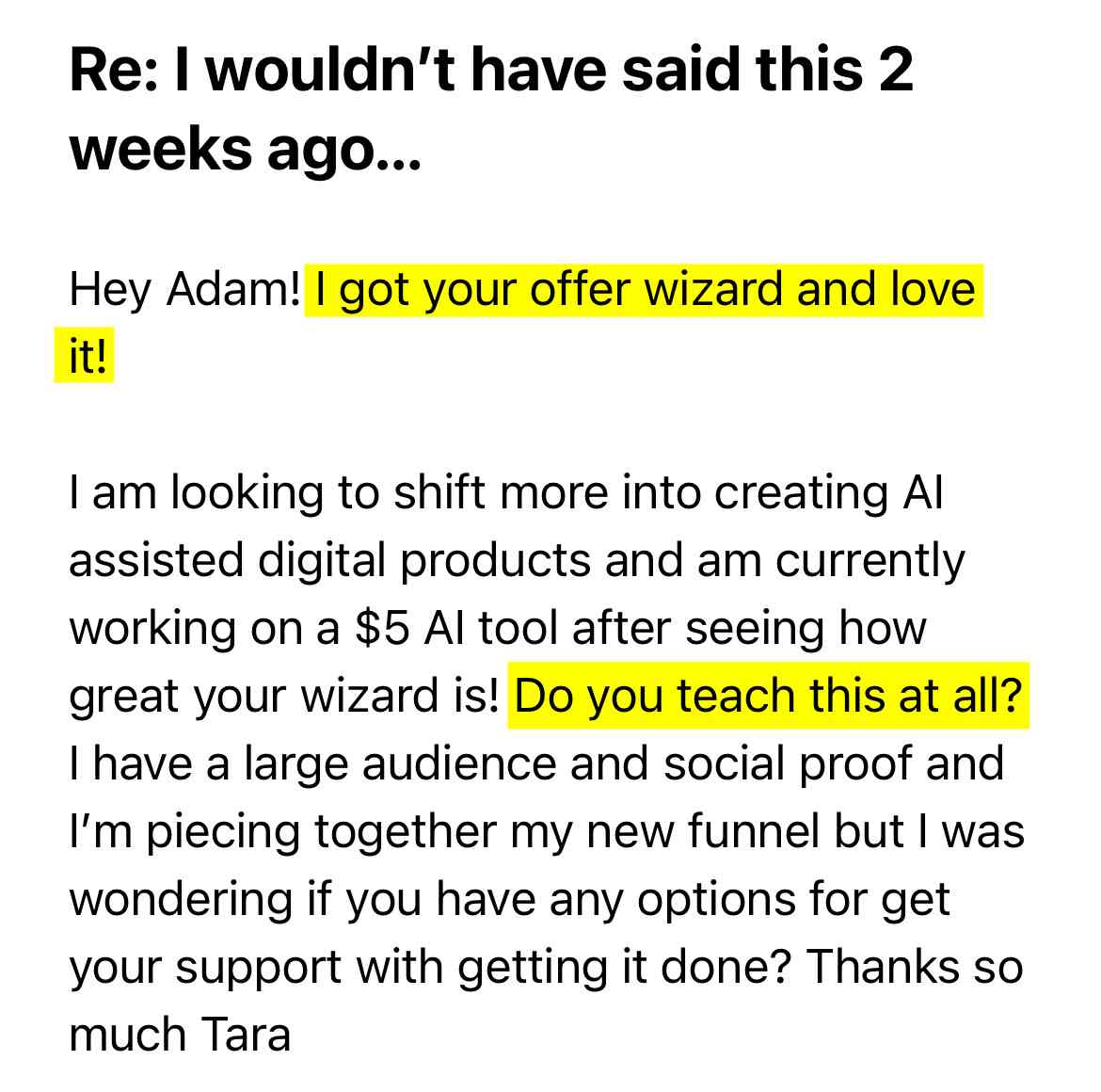 Customer testimonial 11